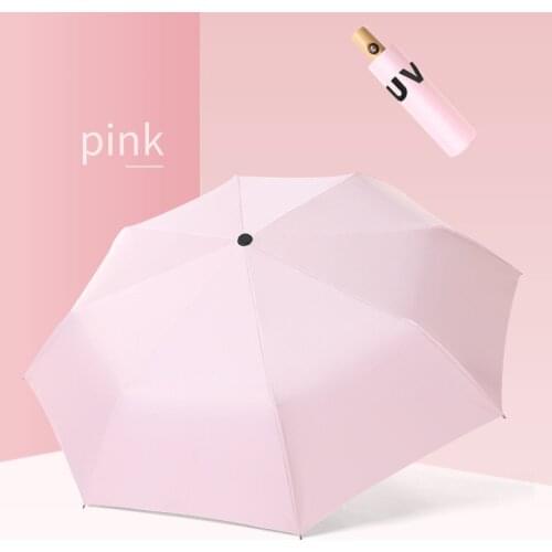Automatic Umbrella Creative Automatic Folding Umbrella Anti UV Sunblock Umbrella Sun Protection Parasol Rain Umbrella for Ladies