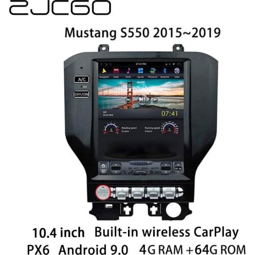 Car Multimedia Player Stereo GPS DVD Radio Navigation NAVI Android Screen Monitor for Ford Mustang S550 2015 2016 2017 2018 2019