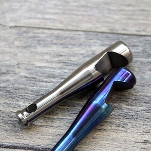 1PC Baked Blue Titanium Alloy Portable Mini Baseball Bat Shape Opener Keychain Penadant Outdoor EDC Tool Accessories