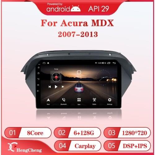 For Acura MDX car intelligent multimedia video player 2007-2013 MDX radio GPS navigation Android 10.0 keep the original car CD