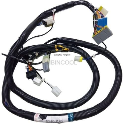 FOR Komatsu excavator accessories PC200-7 PC300-7 display wire harness 20Y-06-31120 high quality excavator accessories free mail