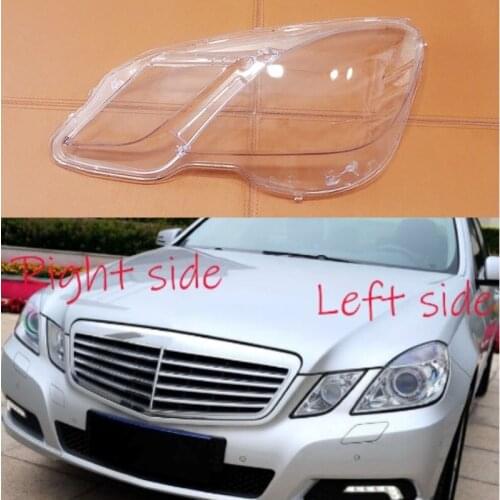 For Benz E Class W212 E200 E260 E300 E350 2009 2010 2011 2012 2013 Car Headlight Headlamp Lens Auto Shell Cover