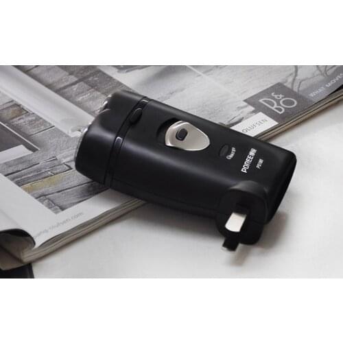 Free ship 220v electric shaver mini portable razor rotate type beard clipper 2w electric man razor electric shaver