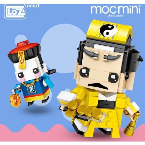 LOZ Brick Anime Mini Blocks Assemblage Chinese Zombie Toys Jiang Shi Action Figure Ghost Halloween Gift Kids Assembly Toys 1458