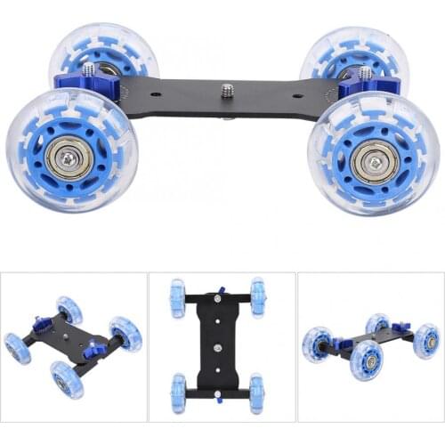 Roller Mini Desktop 10KG Load Rail Roller Track Slider Dolly Skater Car for DSLR Camera Camcorder electric skateboard