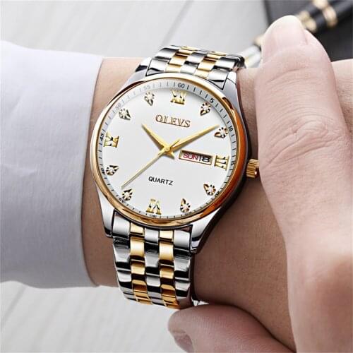 OLEVS High Quality Waterproof Business Mens Watch Luminous Mens Watch Quartz Automatic Date Watch Mens Relogio Masculino 5570