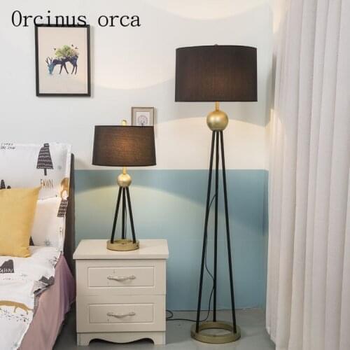 Nordic modern minimalist creative floor lamp living room sofa American Rural iron LED floor lamp free shipping