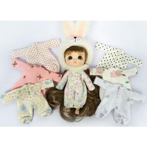 Ob11 doll wear suspenders trousers 1/12 BJD doll clothes pretty knot pig corduroy trousers Mini Obitsu 11 doll Accessories