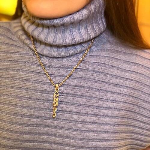 GULCE DERELI, SOULMATE SYMNBOL NECKLACE, LOVE NECKLACE, CHAIN NECKLACE, GIFT BOX, GOLD/SILVER PLATED