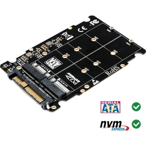 M.2 nvme ssd Key M Key B SSD to U.2 SFF-8639 Adapter,m2 m key adapter,m.2 nvme to sata (Non-SATA Interface)