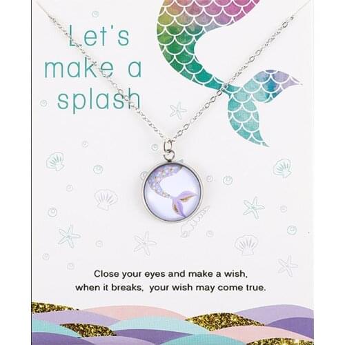 Beach Jewelry Sand Dollar Starfish Seashells Fish Scale Seahorse Octopus Whale Tale Wave Turtle Shell Mermaid Necklaces
