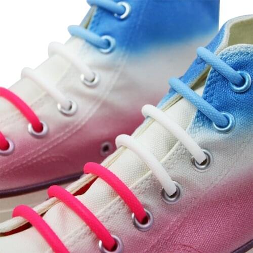 Semicircle Silicone ShoeLaces Elastic No Tie Shoelaces Cordones Elasticos Zapatillas Deportivas for Men Women Shoe Sneaker