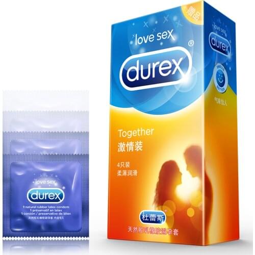 Durex Condoms 16Pcs/Pack Hug Close Ultra Thin Condom for Men Penis Cock Sleeve Natural Latex Extra Lubricated Adult Sexy Toys