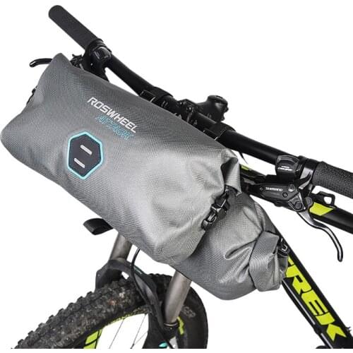 ROSWHEEL 12L Full Waterproof Bike Bag Front Handlebar MTB Road Bags Cycling Bike Bicycle Accessories 2pcs/set