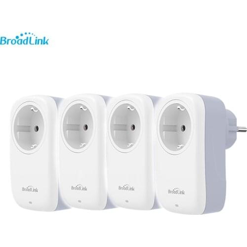 Broadlink SP4L EU Socket For Home Automation Smart Plug Mini Wi-Fi Timer Smart Outlet Socket Works with Alexa Google Home IFTTT