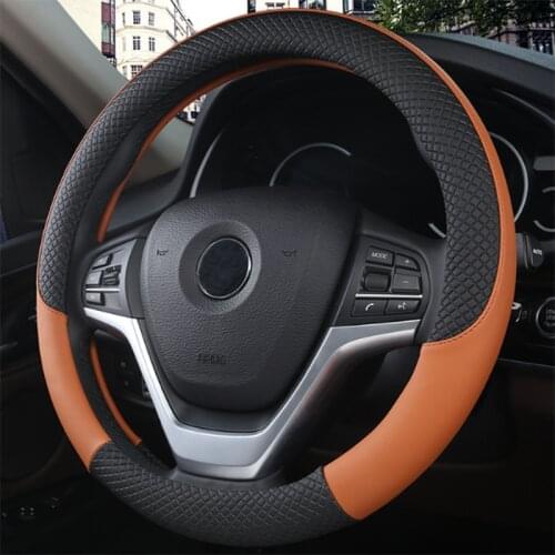 37-38CM Universal Steering Covers Breathable Fabric Braid Car Steering Wheel Cover Artificial Leather Steering-Wheel Covers