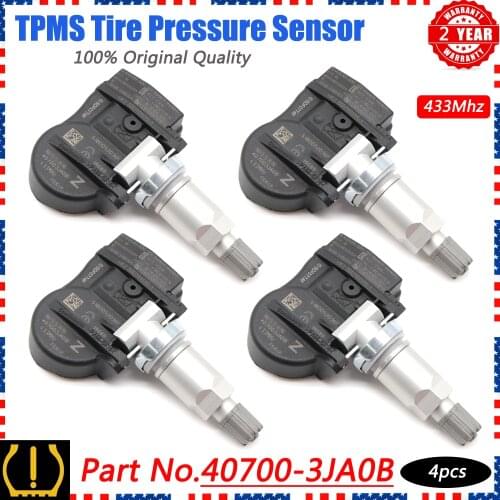 XUAN 40700-3JA0B 4pcs TPMS Tire Pressure Monitor Sensor For INFINITI JX35 Q50 Q60 QX60 NISSAN ALTIMA MAXIMA MURANO PATHFINDER
