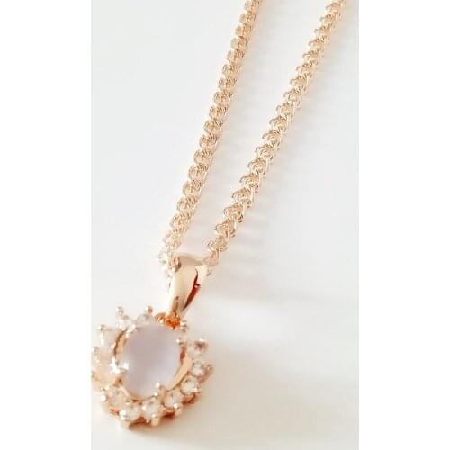 Women Pendant New Fashion Pendant 2021 Jewelry Trendy Peach Heart Shape Cubic Zircon Lady Pendants