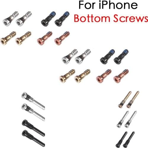 10Pcs Repair Parts For iPhone 5 5s 6 6Plus 6s 7 7Plus 8 Plus X XR XS Max Bottom Five Star Screw