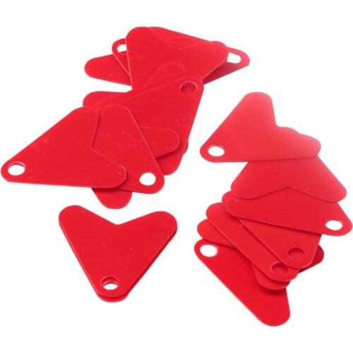 100Pcs Plastic Fishing Lure Sequins Red Heart Shape Sequin For Bait Spoon Fishing Lure Hook Tail DIY