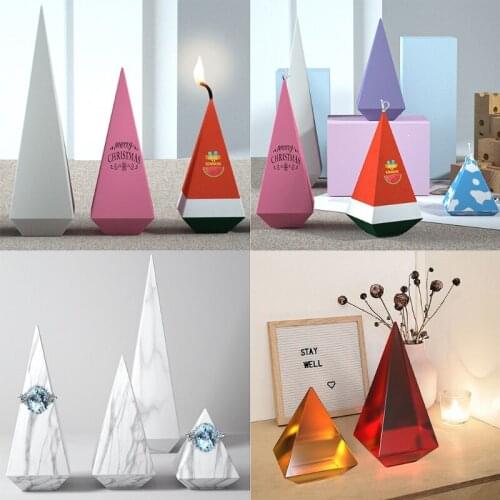 13MC Square Cone Epoxy Resin Mold Jewelry Pendant Casting Silicone Mould DIY Crafts Ornaments Decorations Making Tools