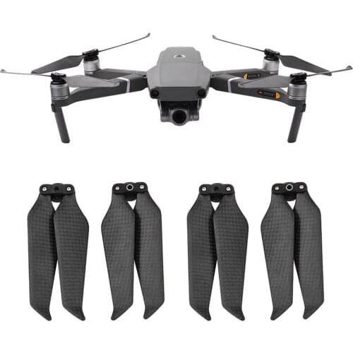 2 pair Carbon Fiber Foldable Propellers for DJI Mavic 2 Pro Zoom Drone Quick-release 8743 Propeller Noise Reduction Props