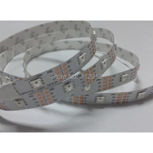 5m DC5V APA102 led pixel srip,IP33;36pcs APA102-5050 LED/M with 36pixels;WHITE PCB,wire;with DATA and CLOCK seperately