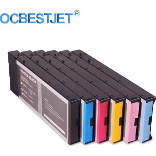 6Colors/Set T480011-T484011 T474011-T478011 Compatible Ink Cartridge Filled With Ink For Epson Stylus Pro 7000 7500 9000 9500