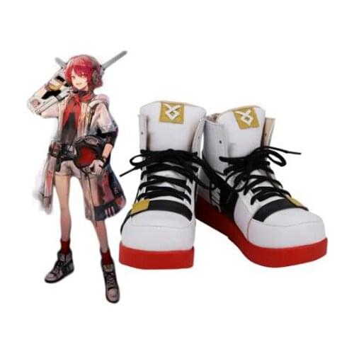 Arknights Exusiai KFC Cosplay Boots Shoes Men Shoes Costume Customized Accessories Halloween Party Shoes