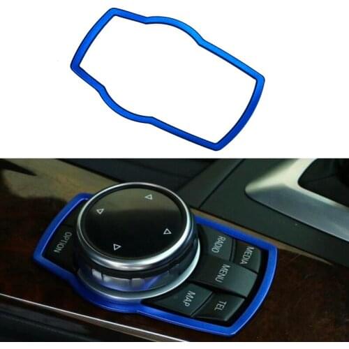 Car Interior Multimedia Button Decor Car Styling Stickers For BMW F10 F20 F30 F34 F07 F25 F26 F15 F16 Auto Accessories