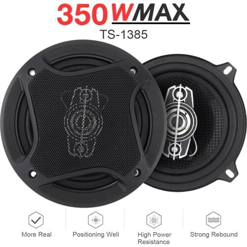2pcs 5 Inch 13cm 350W Car Coaxial Speaker Auto Audio Music Stereo Hifi Loudspeaker Subwoofer for Car Audio System