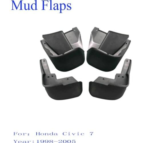 4 Pcs Mud Flaps For Honda Civic 7 Sedan 1998-2005 Splash Guards Front and Rear Mudguards Fender Mudflaps