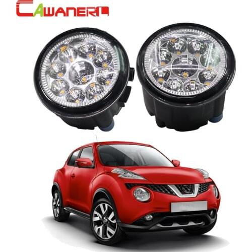 Cawanerl H11 H8 Car LED Light Fog Light DRL Daytime Running Light White Blue Orange 12V DC For Nissan Juke Hatchback 2011-2014