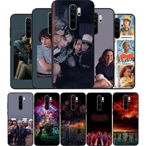 Stranger Things black Silicone Phone Case For Redmi note 8 7 Pro S 8T for redmi 9 7A Cover