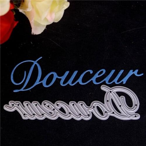 French word Metal Cutting Dies for Diy Scrapbooking Die Cut New Cuts for Paper Card Making Craft Embossing I love you
