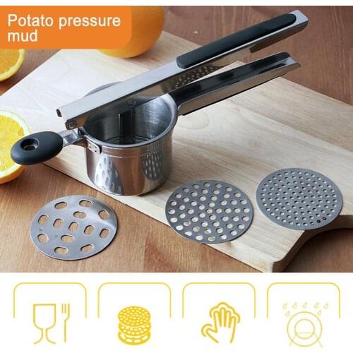 Stainless Steel Potato Masher Vegetable Fruit Crusher Food Mashed Chopper Kitchen Gadgets Kitchen Accessories