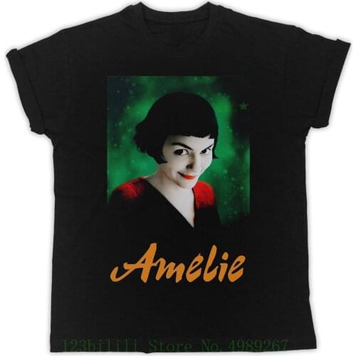 Cool Amelie Poster Slogan Ideal Gift Unisex Black T Shirt Print T Shirt Mens Short Sleeve Hot