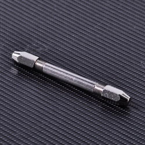 LETAOSK 4 Size Jaws Mouth Pin Vise Hand Drill Wire Gauge Bit Holder Tool Double Ended 2 Chucks Hobby Craft Jewelry Watch 3-1/2"