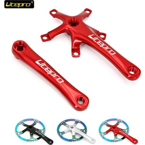 Litepro 170mm Crankset Folding Bike Crank Arms For Bicycle Bmx Parts Aluminum Alloy Crankset For Brompton Bike Accessories