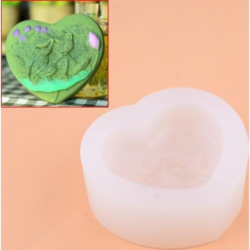 Frog Heart Silicone Soap Molds Diy Craft Handmade Candle Making Mould