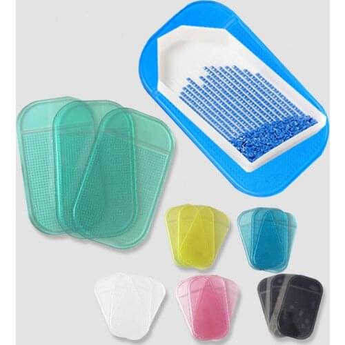 3pcs Non-slip Magic Sticky Mat for Diamond Painting DIY Tools 5D Diamonds Tray Holder Idea for Holding Tray Embroidery Accessory