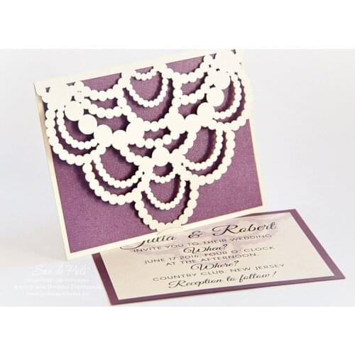 Metal cutting dies Necklace shape cut die mold Wedding Flower border Scrapbook paper craft knife mould blade punch stencils dies