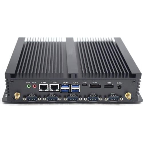 Fanless pc Mini gaming pc mini pc i7 desktop Hystou dual DDR4 HD EDP support 3 display SIM Port pc type-c