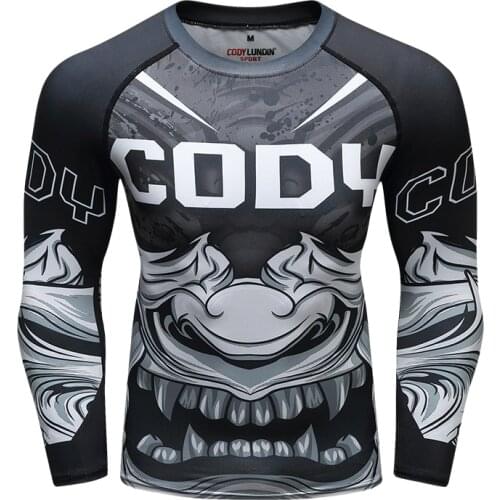 Cody Lundin Fashion Digital Sublimation Printed Running Tshirt Men Oversized Long Sleeve