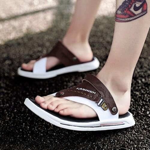 Masculino slide sandals de sandal homme sandalias outdoor playa man piel rasteira sandalet work heren vietnam rubber sandales