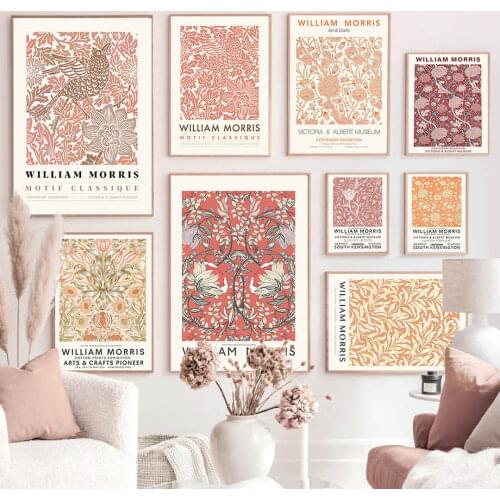 William Morris The Museum Art Exhibition Wall Art Canvas Painting Nordic Posters And Prints Wall Pictures For Living Room Decor
