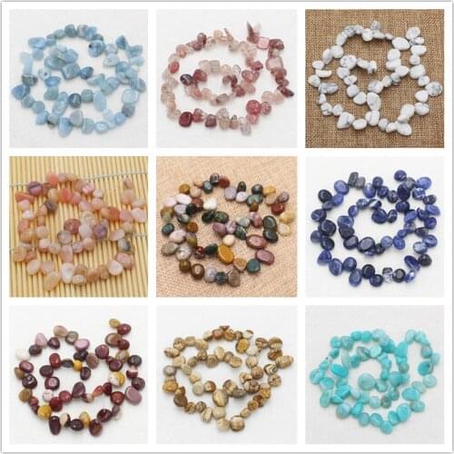 Wholesale 5-13mm Natural Stone Side Hole Freeform Loose Beads 15"3#,For Jewelry making, can mixed wholesale