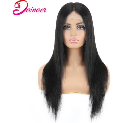 Peruvian T Part Lace Wig 180 Density Straight Lace Front Wig Transparent Lace Wigs 10-26 Inches Lace Front Human Hair Wigs