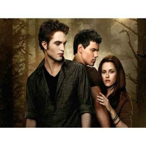 Full square 5d diamond painting twilight movie 3d round drill portrait new arrival diamond mosaic sticker