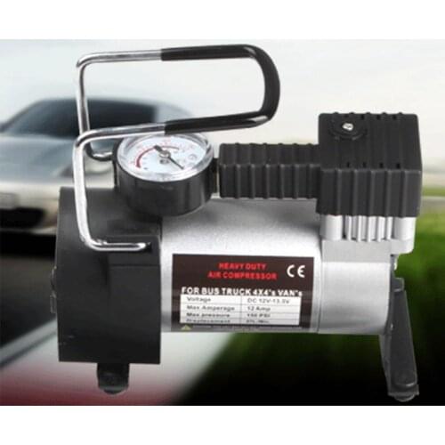 Portable 12V 150PSI Car Compressor Heavy Duty Luxury Metal Air Compressor Car Tire Inflator Car Pump 200W Car Pump Tool